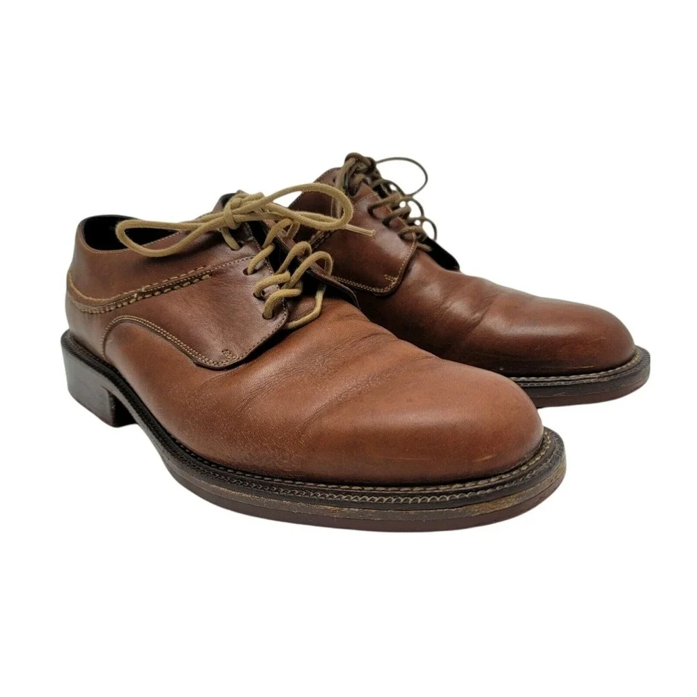 Cole Haan Country Derby‎ Dress Shoes Mens 8 D Brown Leather Lace Up G00165